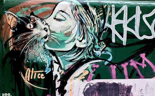 Alice Pasquini - street art nőiesen - illusztracio -
