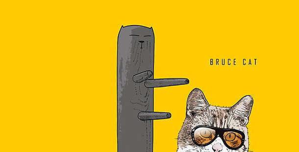Ikonikus macskák bevonulnak a művészetbe - minden-mas, illusztracio, artdesign -