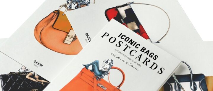Ikonikus táskák képeslap sorozaton - illusztracio, ujdonsagok, artdesign -