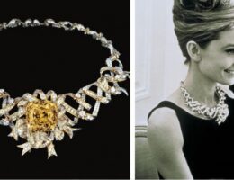 Lady Gaga gyémántját utoljára Audrey Hepburn viselte - ekszer, divat-tortenetek -