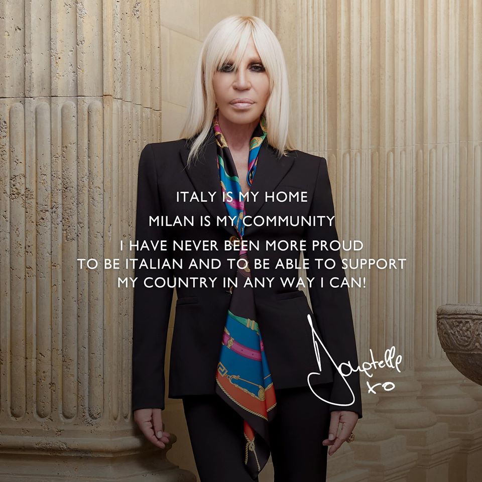 Versace is donating $500,000 to support local relief efforts - uncategorized-en, fashion -
