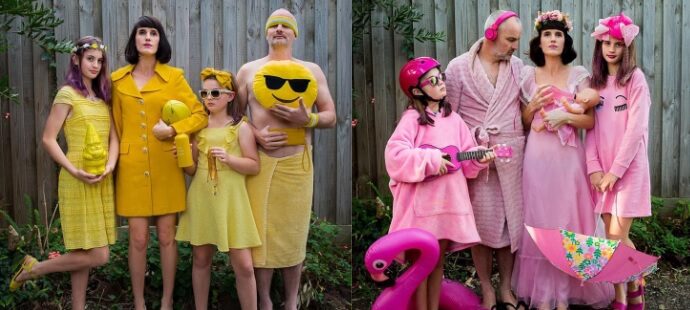 Vicces szivárványszínű családi képeket készített a karanténban az ausztrál fotós - ujdonsagok, design-2 -