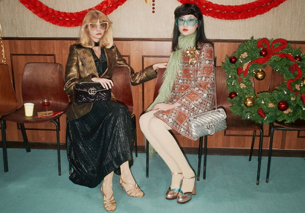 Céges karácsonyi bulikat idéz a Gucci ünnepi kampánya - oszi-es-teli-divat, ujdonsagok -