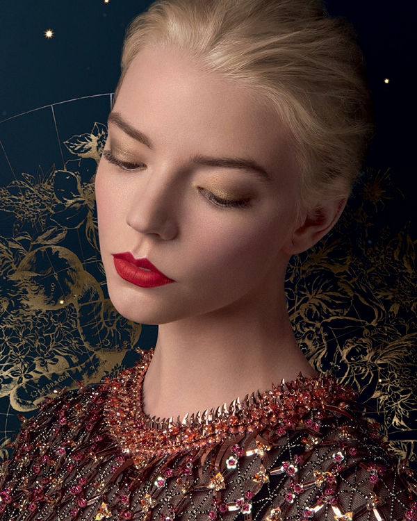 Anya Taylor-Joy stars in Dior’s Holiday 2022 Campaign - campaign, beauty-en - Creative and Image Director for Dior Makeup, has imagined a world of enchantment