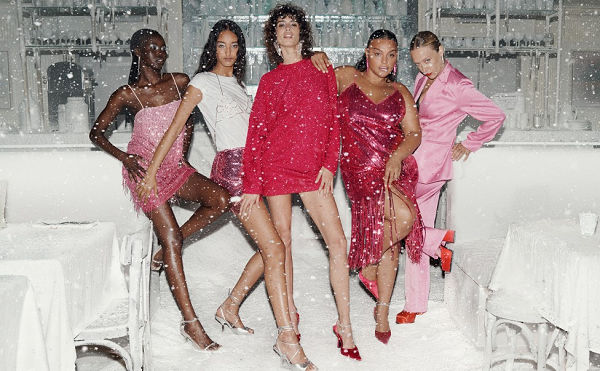 Sparkle and shine in H&M's A/W22 holiday collection - fashion, campaign - A disco-inspired snowscape for the holidays